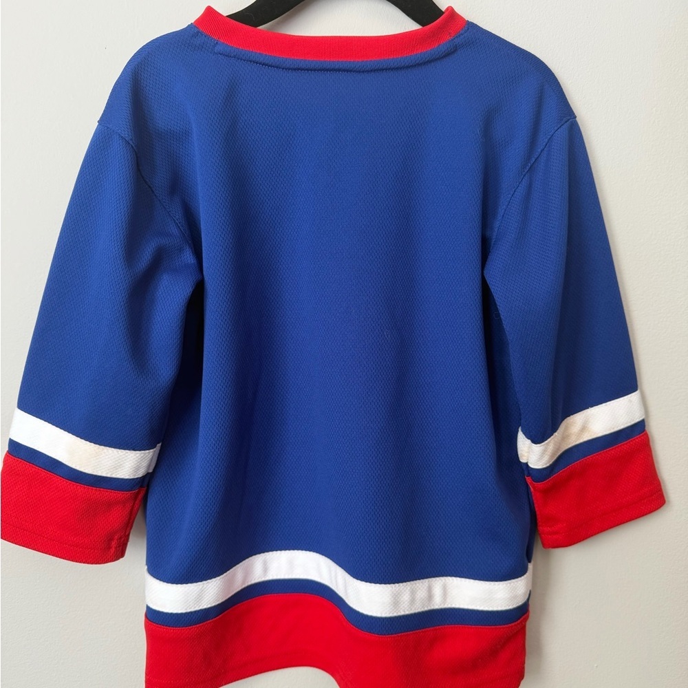 New York Rangers Kids NHL Hockey Jersey Size 3T Blue Red - Picture 3 of 3